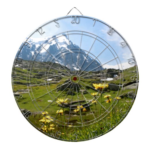 Alpenische Blume - schön! Dartscheibe (vorne)