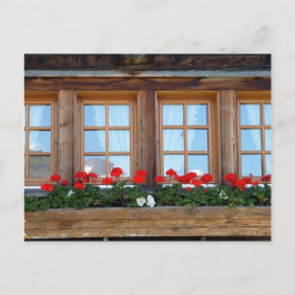 Alpenkhaletfenster Postkarte