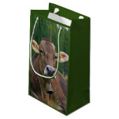 Alpenkuh-Geschenktasche Kleine Geschenktüte (Rückseite Schrägansicht)