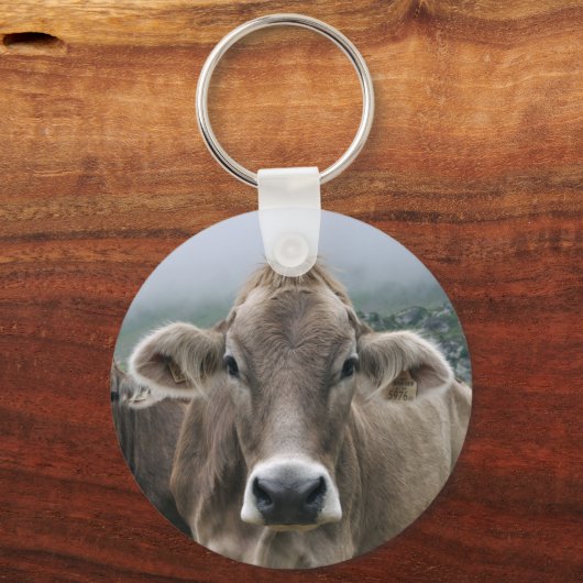 Alpenkuh-Schlüsselring Schlüsselanhänger (Vorderseite)