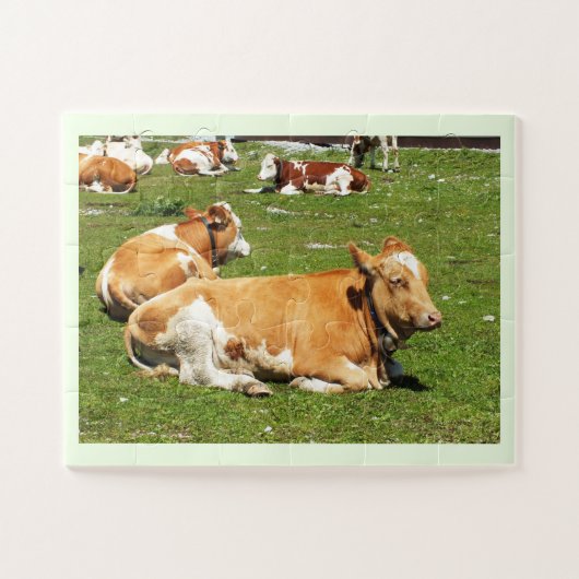 Alpenkühe Puzzle (Horizontal)