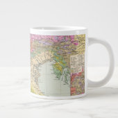 Alpenlander - Atlas Karte der Alpen Jumbo-Tasse (Rechts)