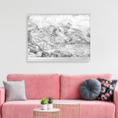 Alpenlandschaft, 1553 leinwanddruck (Insitu (Wohnzimmer))
