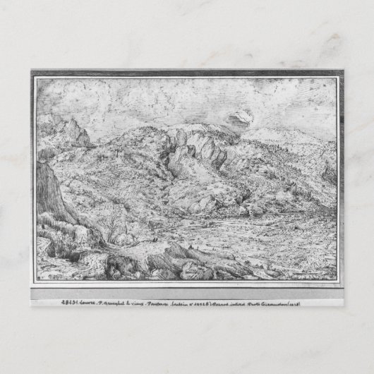 Alpenlandschaft, 1553 postkarte (Vorderseite)