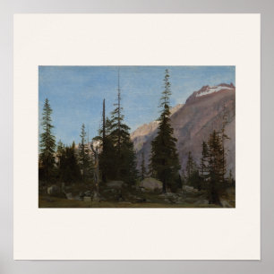 Alpenlandschaft bei Handegg, Schweiz Quadratisch Poster