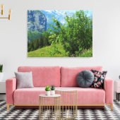 Alpenlandschaft in der Schweiz Leinwanddruck (Insitu (Wohnzimmer))