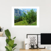 Alpenlandschaft in der Schweiz Poster (Heimbüro)