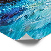 Alpenlandschaft mit blühenden Wildblumen Poster (Ecke)