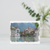 Alpenlandschaft Postkarte (Stehend Vorderseite)