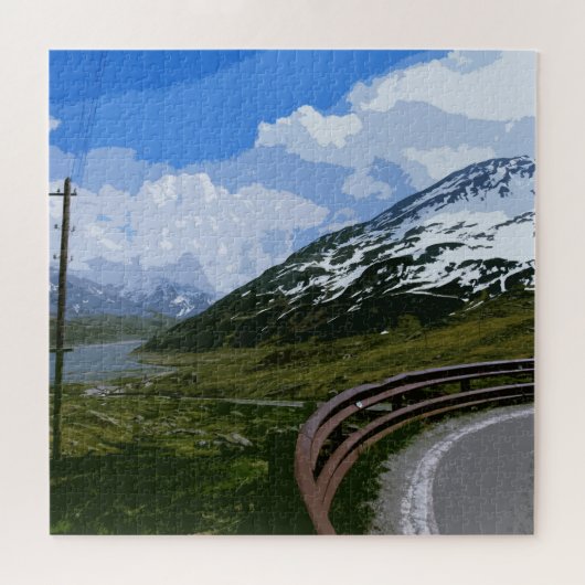 Alpenlandschaft Puzzle (Horizontal)