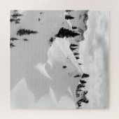 Alpenlandschaft: Schneesichere Berge Puzzle (Horizontal)
