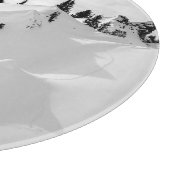 Alpenlandschaft: Schneesichere Berge Schneidebrett (Ecke)