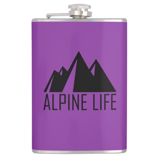 Alpenleben Flachmann (Vorderseite)