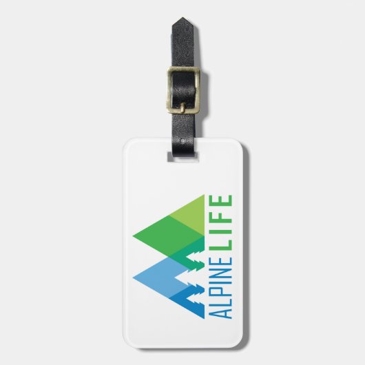 Alpenleben Gepäckanhänger (Vorderseite vertikal)