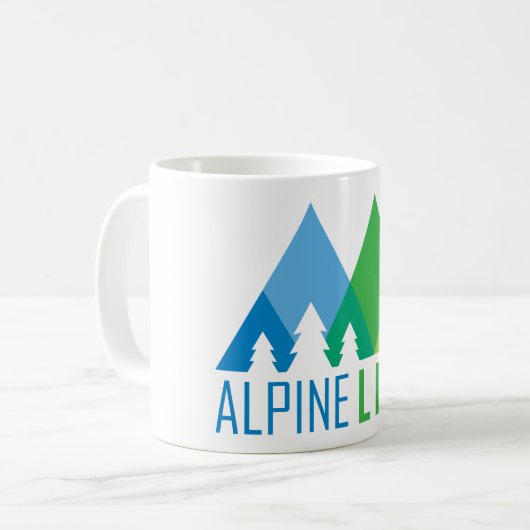 Alpenleben Kaffeetasse (Vorderseite Links)