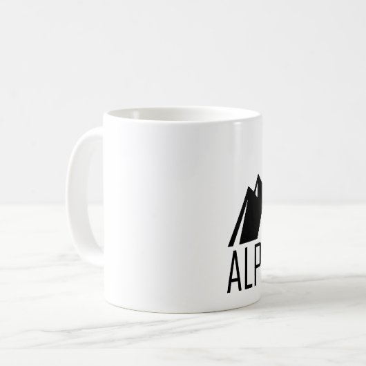 Alpenleben Kaffeetasse (Vorderseite Links)