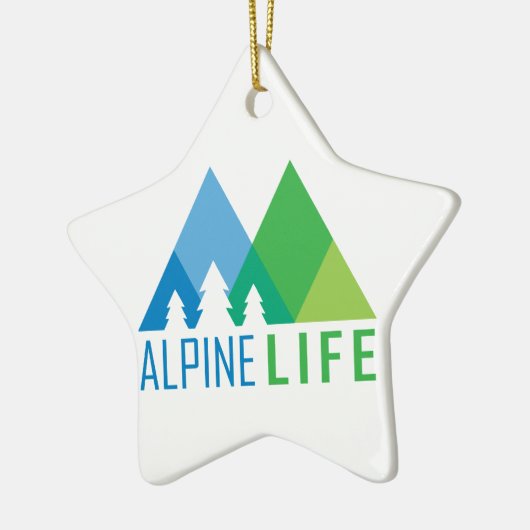 Alpenleben Keramikornament (Links)