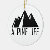 Alpenleben Keramikornament (Links)