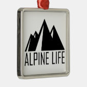 Alpenleben Ornament Aus Metall (Rechts)