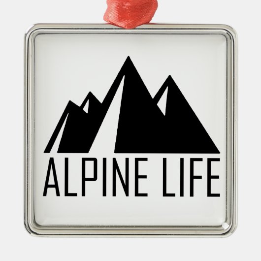 Alpenleben Ornament Aus Metall (Vorne)