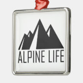 Alpenleben Ornament Aus Metall (Links)
