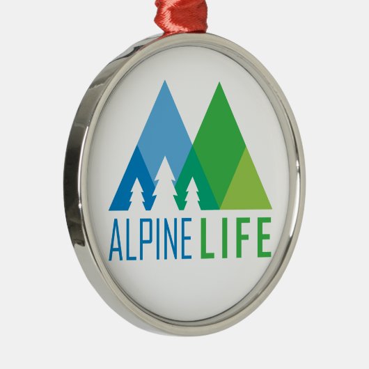 Alpenleben Ornament Aus Metall (Rechts)