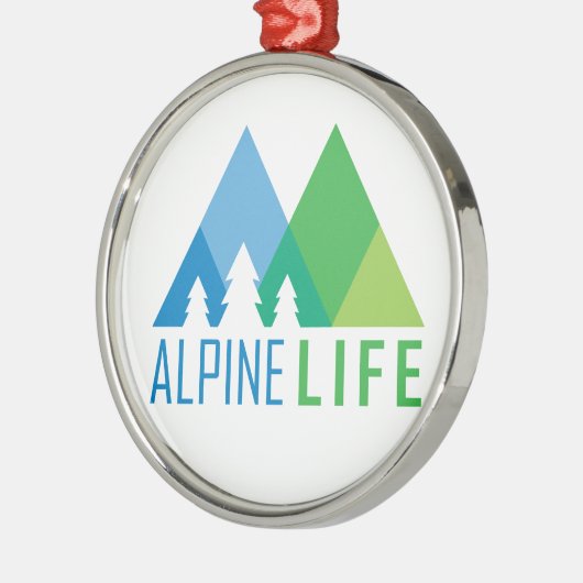 Alpenleben Ornament Aus Metall (Links)