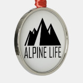 Alpenleben Ornament Aus Metall (Rechts)