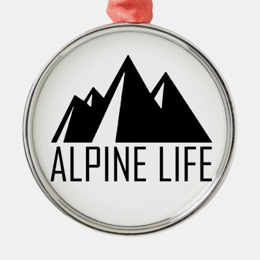 Alpenleben Ornament Aus Metall (Vorne)