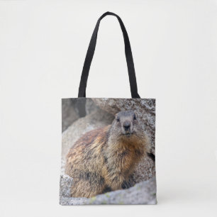 Alpenmarmot auf der ganzen Drucktasche Tasche