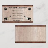 Alpenmehlziege Visitenkarte (Vorne/Hinten)