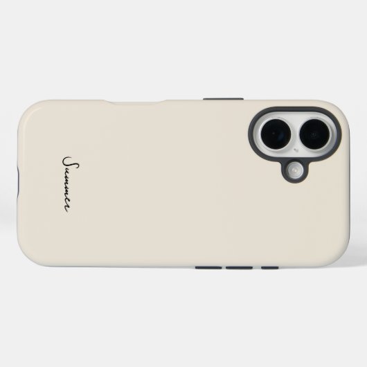 Alpenoat Beige Ästhetik Case-Mate iPhone Hülle (Rückseite (Horizontal))