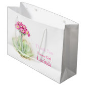 Alpenpink-Blume Girl Gabe-Tasche Große Geschenktüte (Vorderseite Schrägansicht)