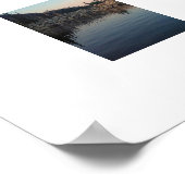 Alpensee, felsige Küsten Poster (Ecke)
