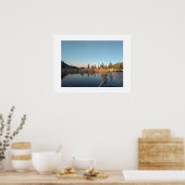 Alpensee, felsige Küsten Poster (Küche)