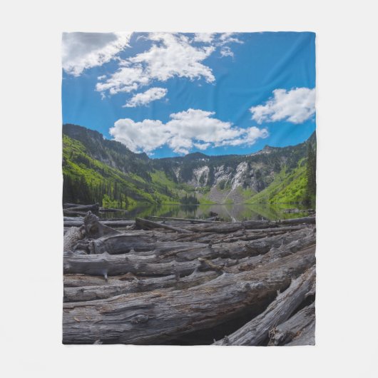 Alpensee Fleecedecke (Vorderseite)