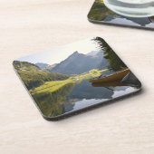 Alpensee in der Schweiz Getränkeuntersetzer (Linke Seite)