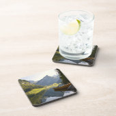 Alpensee in der Schweiz Getränkeuntersetzer (Rechte Seite)