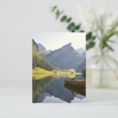 Alpensee in der Schweiz Postkarte (Stehend Vorderseite)