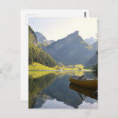 Alpensee in der Schweiz Postkarte (Vorne/Hinten)