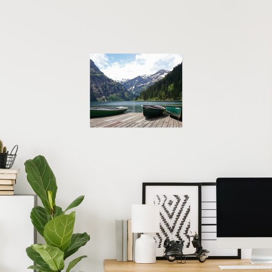 Alpensee Poster (Heimbüro)