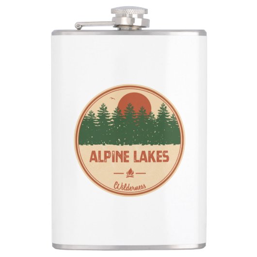 Alpenseen Wilderness Flachmann (Vorderseite)