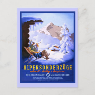 Alpensonderzuge Postkarte