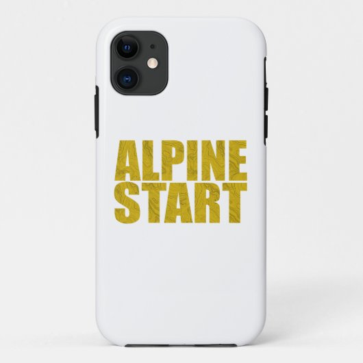 Alpenstart (Topo) Case-Mate iPhone Hülle (Rückseite)