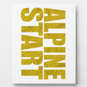 Alpenstart (Topo) Fotoplatte