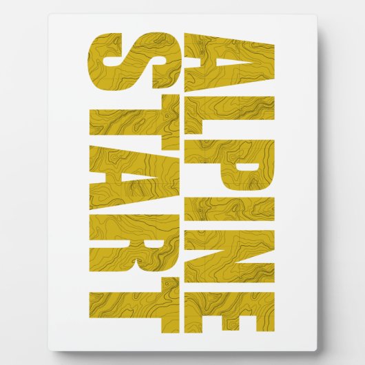 Alpenstart (Topo) Fotoplatte (Vorderseite)