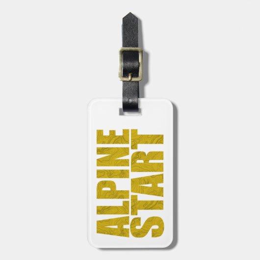 Alpenstart (Topo) Gepäckanhänger (Vorderseite vertikal)