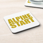 Alpenstart (Topo) Getränkeuntersetzer (Linke Seite)