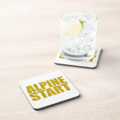 Alpenstart (Topo) Getränkeuntersetzer (Rechte Seite)
