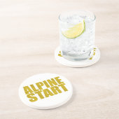 Alpenstart (Topo) Getränkeuntersetzer (Seite)